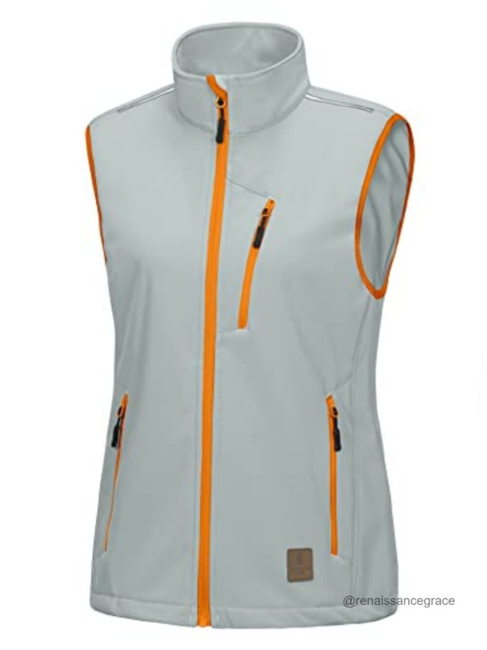 Fleece Lined Softshell Vest Lightweight Windproof Sleeveless Jacket